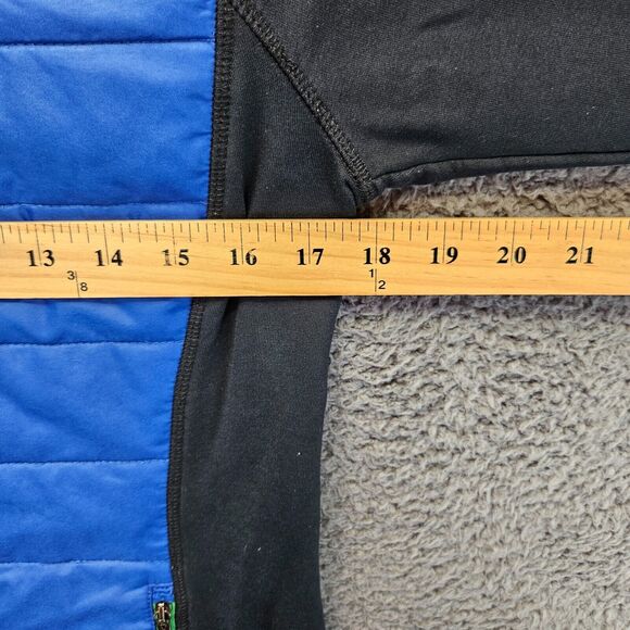 Lauren Active Ralph Lauren Quilted Jacket Women Size Medium Blue Black - Picture 3 of 8